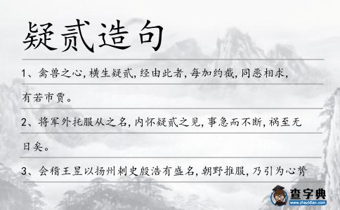 疑貳造句