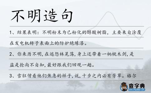 不明造句
