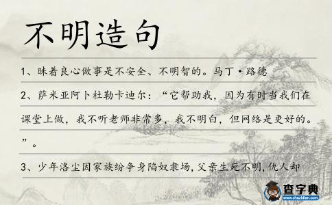 不明造句