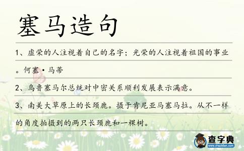 塞馬造句