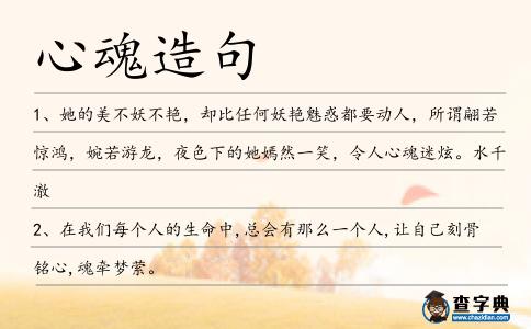 心魂造句