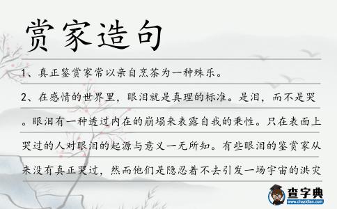 賞家造句