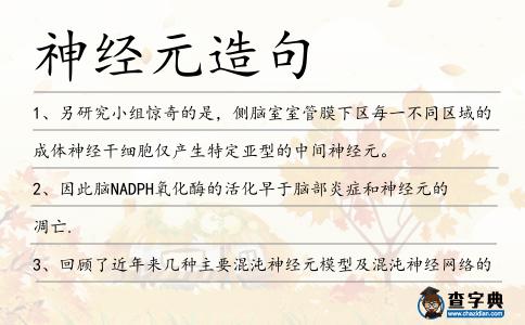 神經元造句