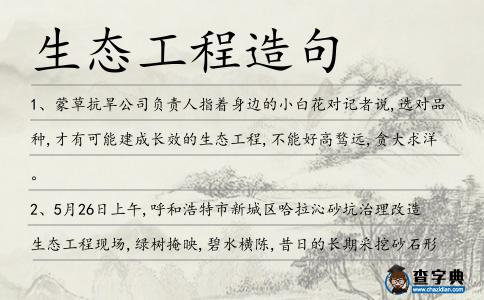 生態工程造句