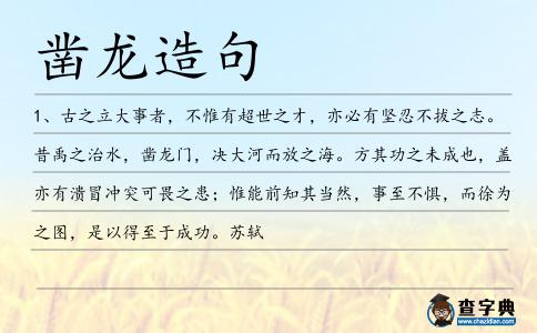 鑿龍造句