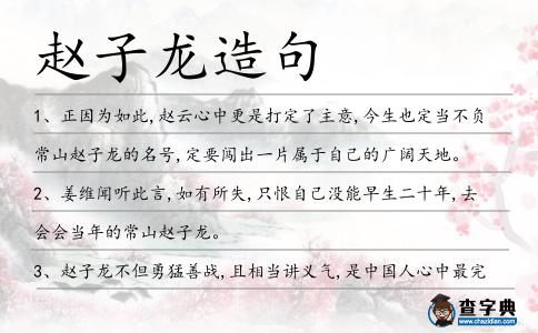 趙子龍造句