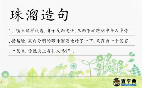 珠溜造句