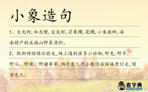 小象造句