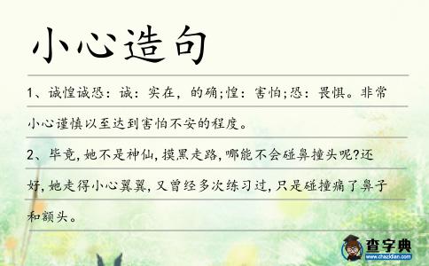 小心造句