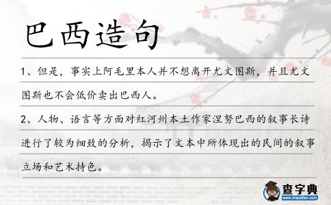 巴西造句