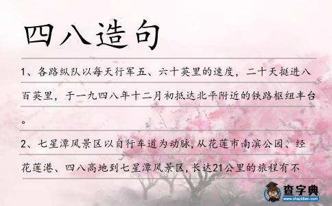 四八造句