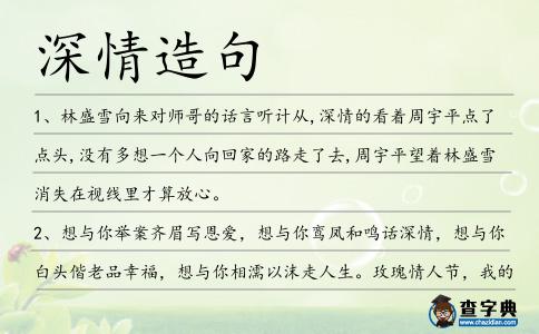 深情造句