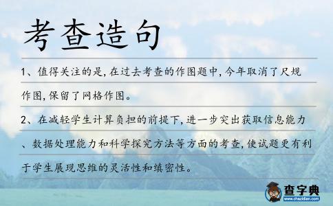 考查造句