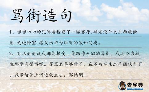 罵街造句