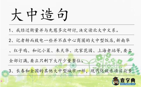 大中造句