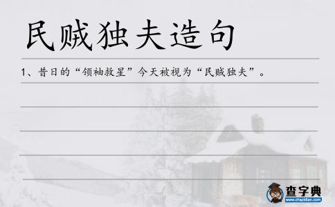 民賊獨(dú)夫造句