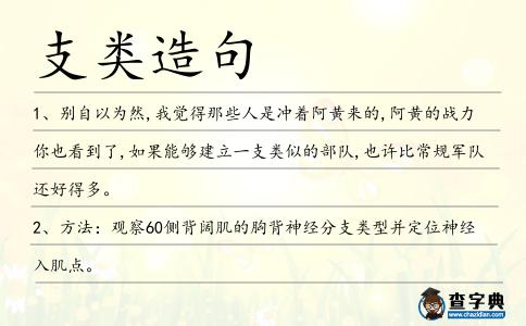 支類造句