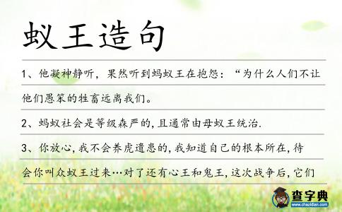 蟻王造句