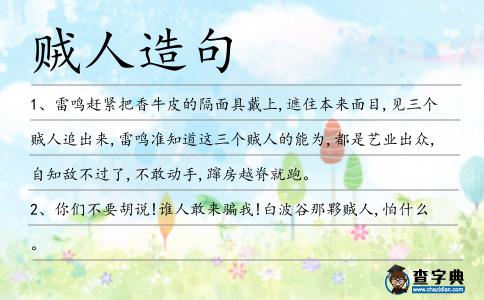 賊人造句