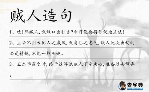賊人造句