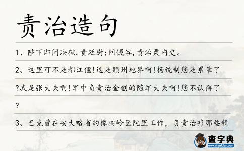 責(zé)治造句