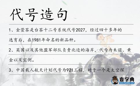 代號造句
