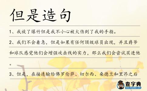但是造句