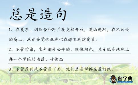 總是造句
