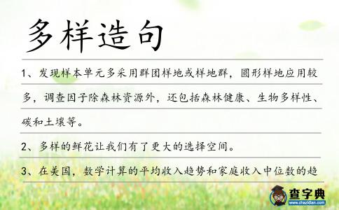 多樣造句