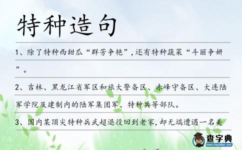 特種造句