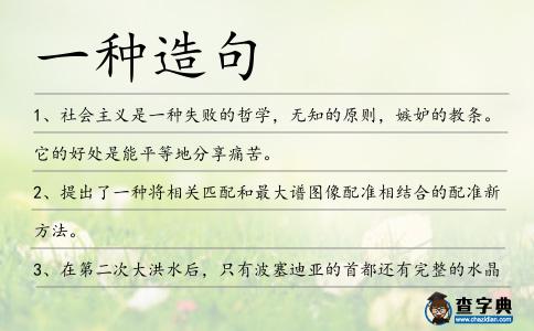 一種造句