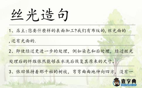 絲光造句