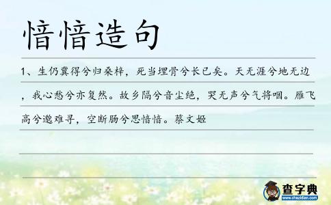 愔愔造句