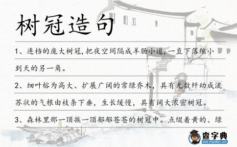 樹冠造句