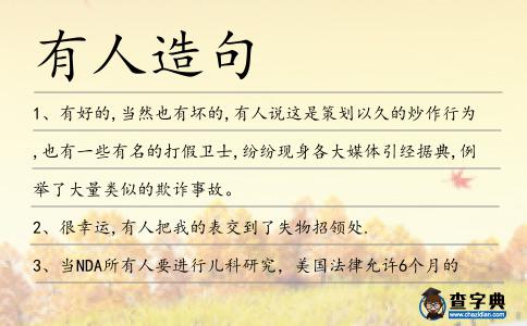 有人造句