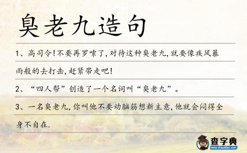 臭老九造句