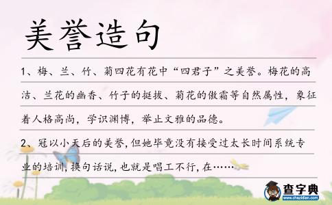 美譽造句