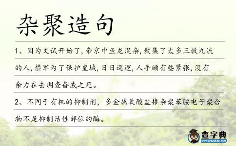 雜聚造句