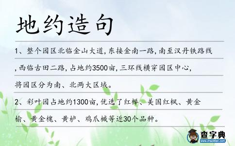 地約造句
