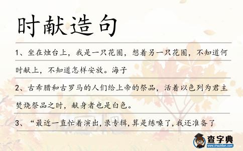 時獻造句