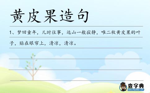 黃皮果造句