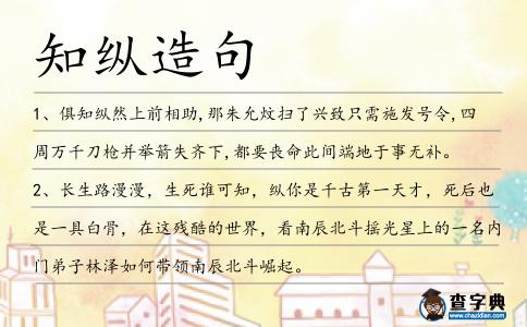 知縱造句