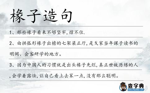 椽子造句