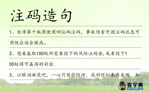 注碼造句