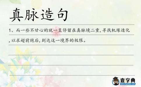 真脈造句