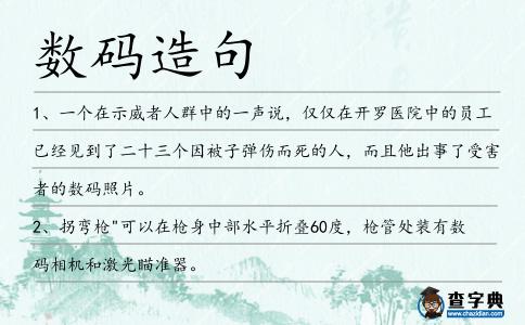 數碼造句