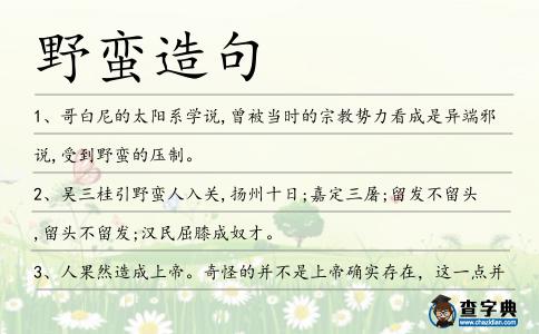 野蠻造句