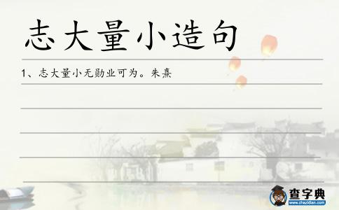 志大量小造句