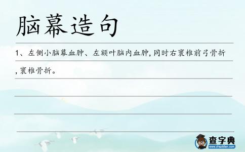 腦幕造句