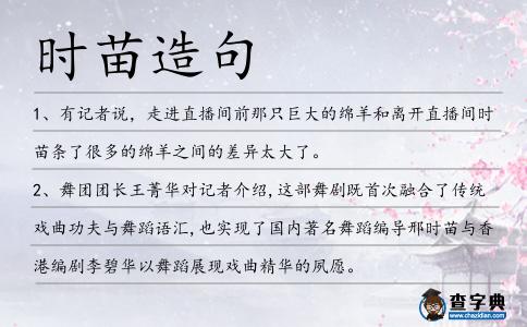時苗造句
